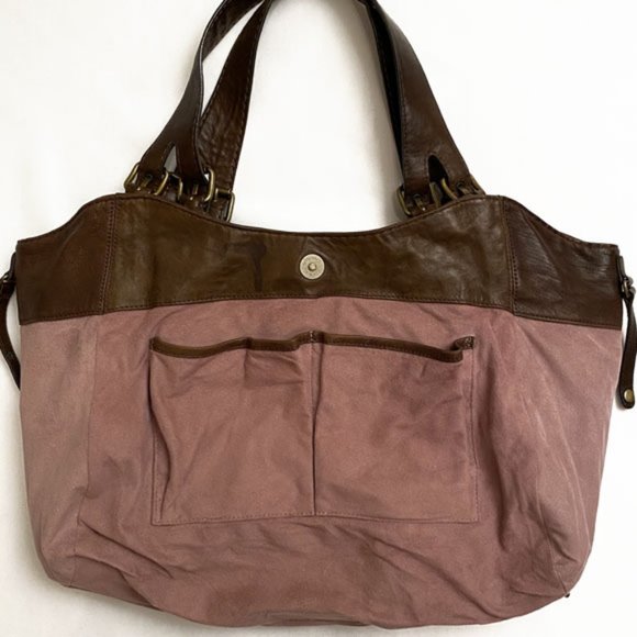 Kooba Distressed Brown Leather Bag With Multi-Buckles - Picture 10 of 15